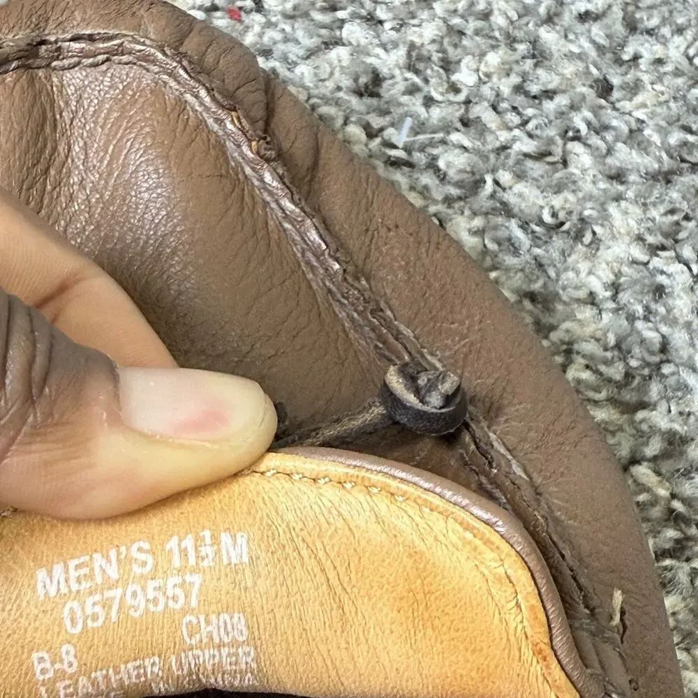 Sperry Top-Sider Men 11.5 M Brown Leather Gold Cup Driving Comfort Loafers Shoe